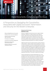 Digital Documents, Compliance and the Cloud
