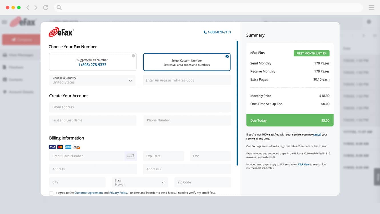 Get a free fax number