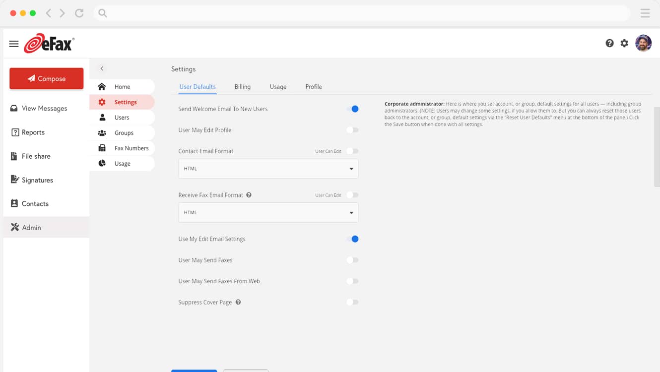 efax_MyAccount_Settings_2024