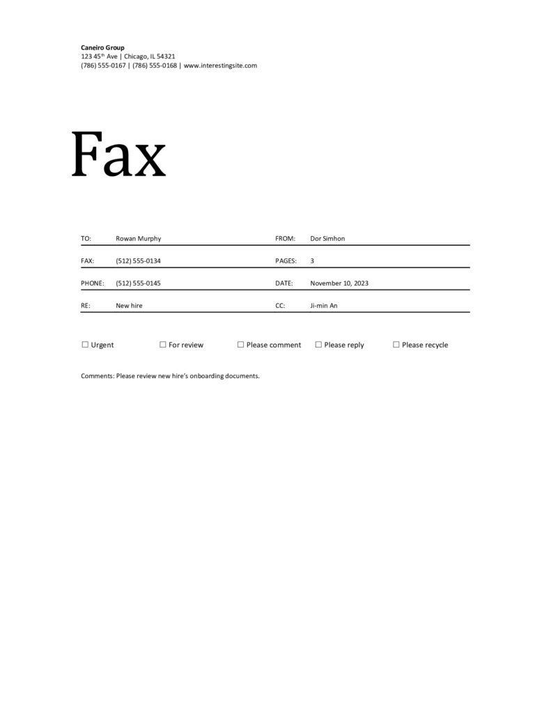 confidential fax cover sheet template
