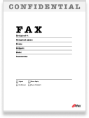 Confidential Fax Cover Sheet