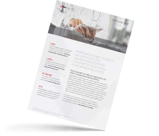 HIPAA Compliant PDF datasheet cover graphic