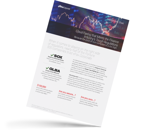 GLBA, SOX and Finance PDF datasheet graphic