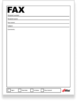 Modern Fax Cover Sheet
