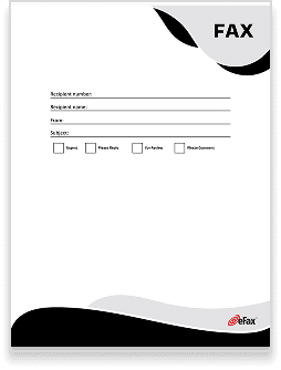 Personal Fax Cover Sheet