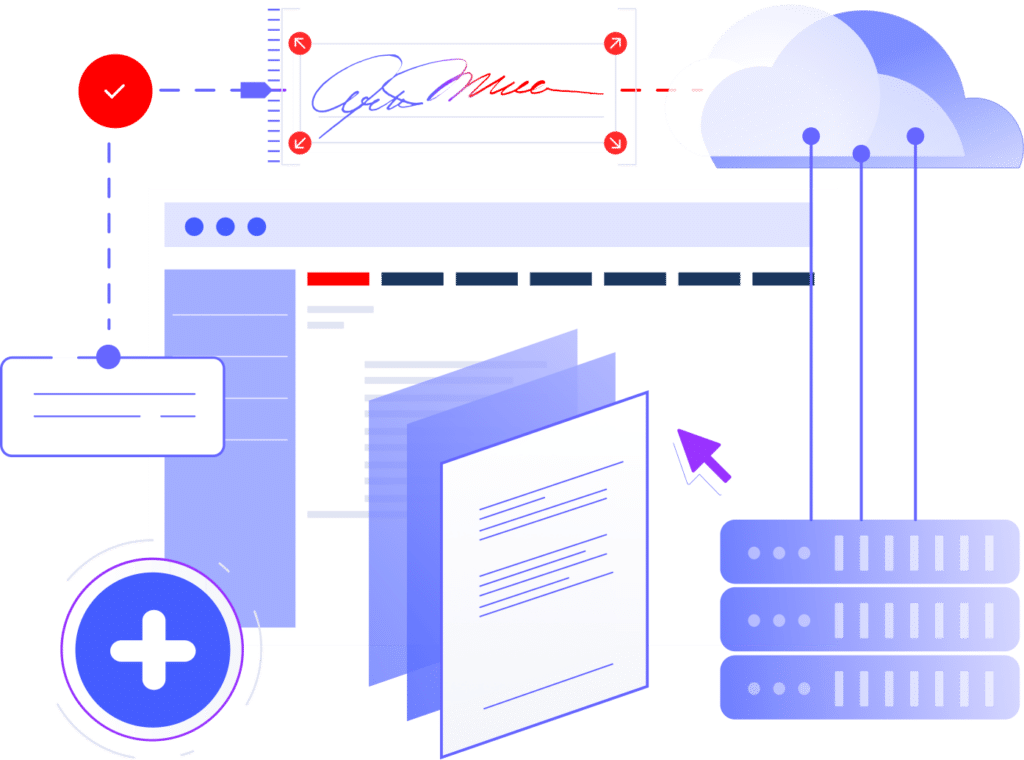 Graphic showing eFax Conductors key features and functionality