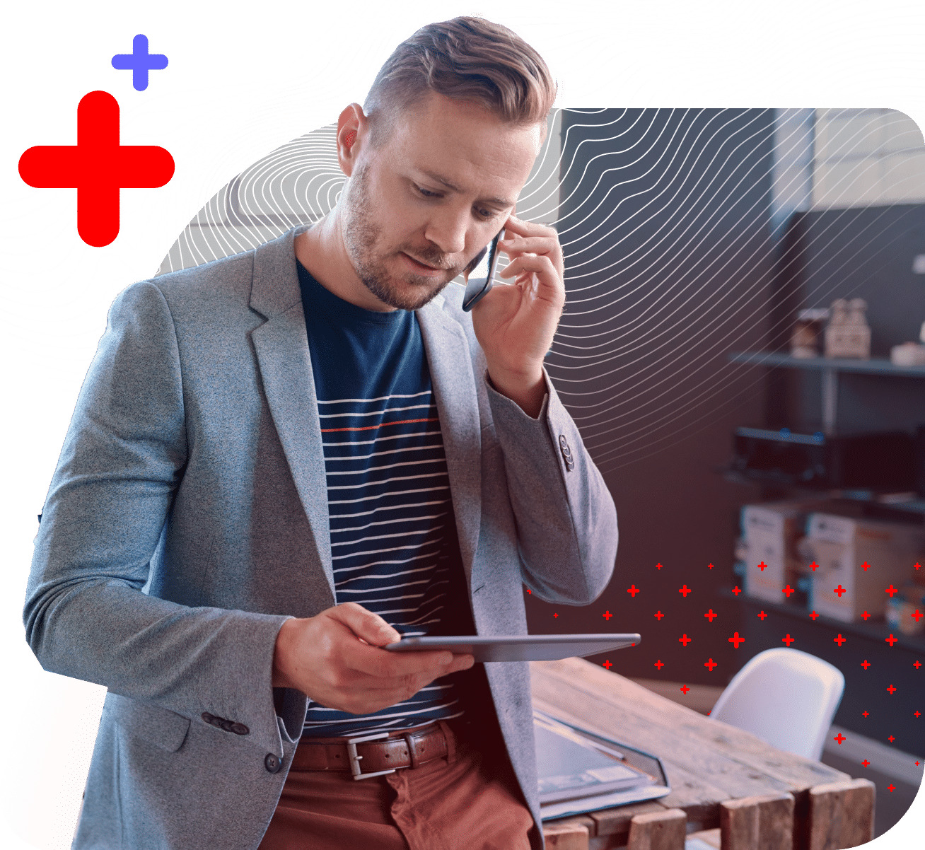 Gentleman leveraging jSign® for secure, compliant HITRUST-certified eSignatures in digital workflows.