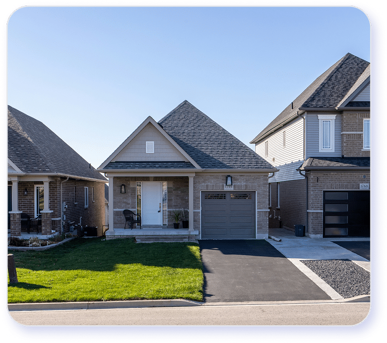 Image of house before being sent through fax